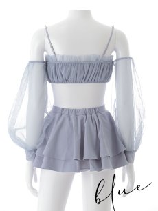 画像27: 【即日発送】【ビキニ】【水着】オフショルダーシアースリーブビキニ [YMT] (27)