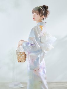 画像10: 【即日発送！】アイシーフラワー牡丹浴衣 【浴衣3点セット 浴衣/帯/下駄】 [YMT] (10)