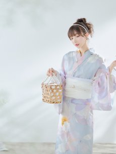 画像12: 【即日発送！】アイシーフラワー牡丹浴衣 【浴衣3点セット 浴衣/帯/下駄】 [YMT] (12)