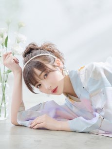 画像3: 【即日発送！】アイシーフラワー牡丹浴衣 【浴衣3点セット 浴衣/帯/下駄】 [YMT] (3)