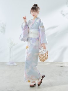 画像4: 【即日発送！】アイシーフラワー牡丹浴衣 【浴衣3点セット 浴衣/帯/下駄】 [YMT] (4)