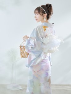 画像9: 【即日発送！】アイシーフラワー牡丹浴衣 【浴衣3点セット 浴衣/帯/下駄】 [YMT] (9)