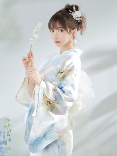 画像12: 【即日発送】アイシーフラワー牡丹浴衣 【浴衣3点セット 浴衣/帯/下駄】 [YMT] (12)