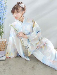 画像13: 【即日発送】アイシーフラワー牡丹浴衣 【浴衣3点セット 浴衣/帯/下駄】 [YMT] (13)