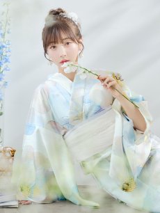 画像15: 【即日発送】アイシーフラワー牡丹浴衣 【浴衣3点セット 浴衣/帯/下駄】 [YMT] (15)