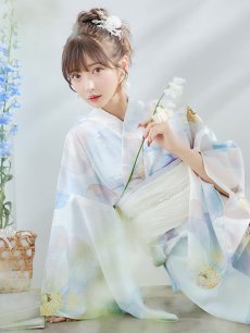 画像17: 【即日発送】アイシーフラワー牡丹浴衣 【浴衣3点セット 浴衣/帯/下駄】 [YMT] (17)