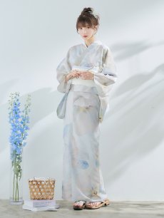 画像5: 【即日発送】アイシーフラワー牡丹浴衣 【浴衣3点セット 浴衣/帯/下駄】 [YMT] (5)