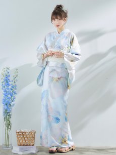 画像6: 【即日発送】アイシーフラワー牡丹浴衣 【浴衣3点セット 浴衣/帯/下駄】 [YMT] (6)