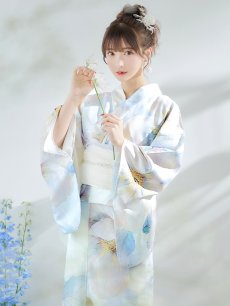 画像8: 【即日発送】アイシーフラワー牡丹浴衣 【浴衣3点セット 浴衣/帯/下駄】 [YMT] (8)