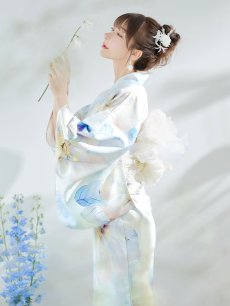 画像9: 【即日発送】アイシーフラワー牡丹浴衣 【浴衣3点セット 浴衣/帯/下駄】 [YMT] (9)