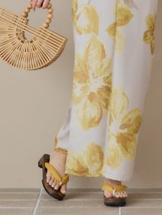 画像22: 【即日発送！】グレージュ×イエローフラワー浴衣 【浴衣3点セット 浴衣/帯/下駄】 [YMT] (22)