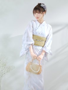 画像13: 【即日発送】ニュアンスフラワーベージュ浴衣 【浴衣3点セット 浴衣/帯/下駄】 [YMT] (13)