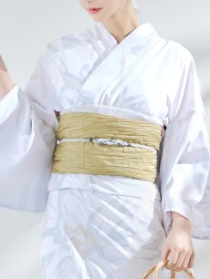 画像20: 【即日発送】ニュアンスフラワーベージュ浴衣 【浴衣3点セット 浴衣/帯/下駄】 [YMT] (20)