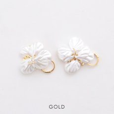 画像2: アクセサリー：ピアス】フラワーモチーフピアス【Fサイズ/1カラー】[YMT] (2)