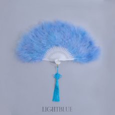 画像9: 【即日発送】【ハロウィン小物】ファー扇子【sugarnine】【Fサイズ/8カラー】[YMT] (9)