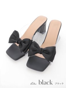 画像4: 【水着小物：ビーチサンダル】パールチェーン/ リボン/ フリル/ 厚底/ ウエッジソール/ サンダル/ サマーシューズ[YMT] (4)