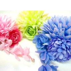 画像3: 【浴衣小物】【3カラー】ミニダリアコサージュ髪飾り (3)