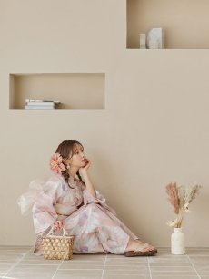 画像10: 【即日発送】大人レトロピンク浴衣 【浴衣3点セット 浴衣/帯/下駄】 [YMT] (10)