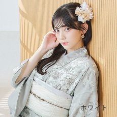 画像6: 【即日発送】【浴衣小物】オーガンジーリボン付きフラワーコサージュ3点セット【2カラー】[YMT] (6)