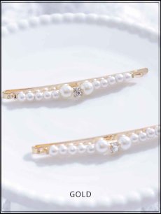 画像2: 【アクセサリー：ヘアピン】パールストーンヘアピン【1カラー】[OF02] (2)