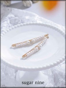 画像1: 【アクセサリー：ヘアピン】パールストーンヘアピン【1カラー】[OF02] (1)