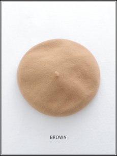 画像3: 【ベレー帽】ブラウンベレー帽【1カラー】[OF03]  (3)