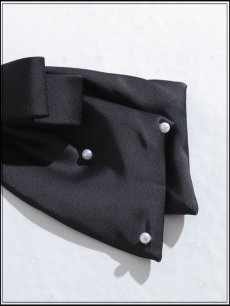 画像4: 【ヘアアクセサリー】パールリボンバレッタ【1カラー】[OF02] (4)