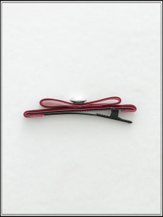 画像6: 【ヘアアクセサリー】ベロアリボンヘアピン【Fサイズ/3カラー】[OF02] (6)