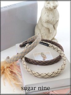 画像1: 【カチューシャ】タータンチェックカチューシャ【3カラー】[OF02] (1)