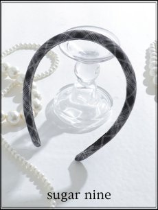 画像1: 【カチューシャ】オンブレチェックカチューシャ【1カラー】[OF02] 【YN】 (1)