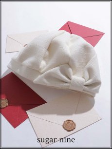 画像1: 【帽子】サイドリボンベレー帽【1カラー】[OF02]  (1)