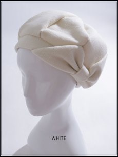 画像2: 【帽子】サイドリボンベレー帽【1カラー】[OF02]  (2)