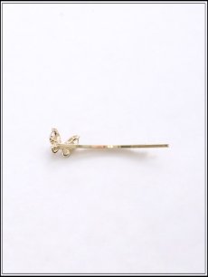 画像3: 【ヘアアクセ】バタフライビジューラインヘアピン【Fサイズ/1カラー】[OF02] (3)