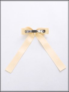 画像4: 【ヘアアクセ】ロングリボンバレッタ【Fサイズ/2カラー】[OF02] (4)