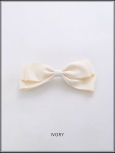 画像2: 【ヘアアクセ】シンプルリボンバレッタ【2カラー】[OF02] A2307506 (2)
