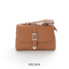 画像4: 【バッグ】2wayレザーフラップスクエアハンドバッグ【Fサイズ/5カラー】[OF04] (4)