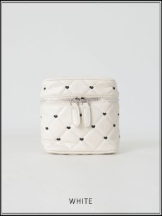 画像3: 【バッグ】チェーンショルダーハートキルティングバニティバッグ【Fサイズ/2カラー】[OF02] (3)