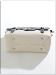 画像8: 【バッグ】レザーキャンバスサッチェルバッグ【Fサイズ/3カラー】[OF02] (8)