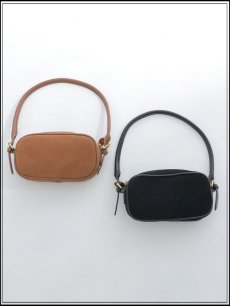 画像2: 【バッグ】2wayラウンドシンプルバッグ【Fサイズ/2カラー】[OF03]  (2)