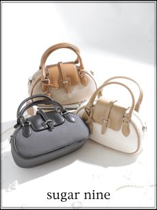 画像1: 【バッグ】キャンバスバイカラーミニバッグ【Fサイズ/3カラー】[OF03] (1)