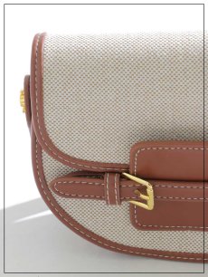 画像6: 【バッグ】2wayレザーパイピングキャンバスバッグ【Fサイズ/2カラー】[OF02] (6)