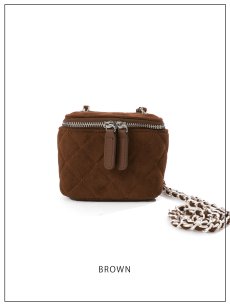 画像4: 【バッグ】チェーンスエードバニティバッグ【Fサイズ/3カラー】[OF03]【IM】 (4)