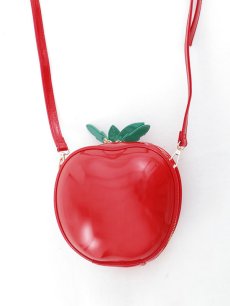 画像2: 【即日発送】【ハロウィンコスプレ/小物】りんごショルダーバッグ/ ポシェット [OF02] (2)
