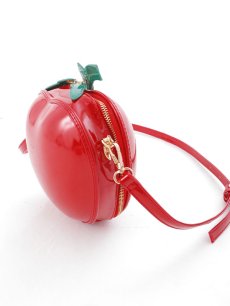 画像3: 【即日発送】【ハロウィンコスプレ/小物】りんごショルダーバッグ/ ポシェット [OF02] (3)