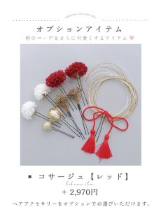 画像23: 【予約商品/1月中旬発送予定】白×赤百合 ブラック二尺袖着物【卒業袴３点セット 二尺袖着物/帯/袴】 (23)