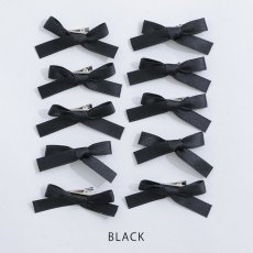画像2: 【アクセサリー：バレッタ】ミニリボンヘアクリップ【3カラー】[OF02] (2)