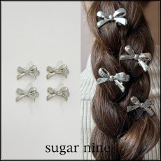 画像1: 【アクセサリー：ヘアクリップ】ミニリボンヘアクリップ【1カラー】[OF08] (1)