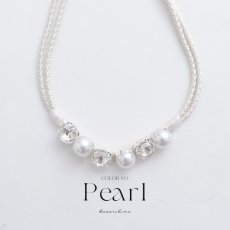 画像3: 【即日発送】【飾り紐単品】【浴衣小物】ビジューパール飾り紐 / 帯飾り / 飾り帯 [YMT] (3)