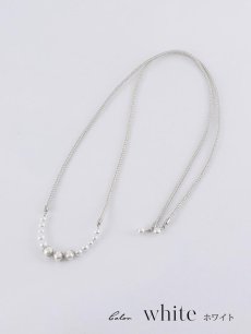 画像2: 【即日発送】【飾り紐単品】【浴衣小物】上品パールの飾り紐 / 帯飾り [OF04] (2)