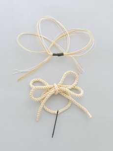 画像2: 【卒業袴小物】水引ホワイトドライフラワーセット髪飾り【1カラー】 (2)